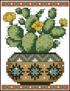 Cross stitch cacti 3 Cross stitch cacti 3