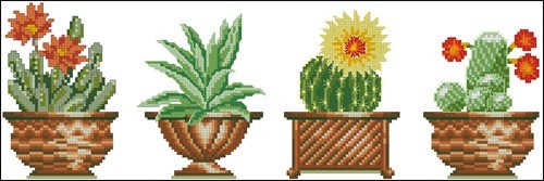 Cross stitch cacti 12