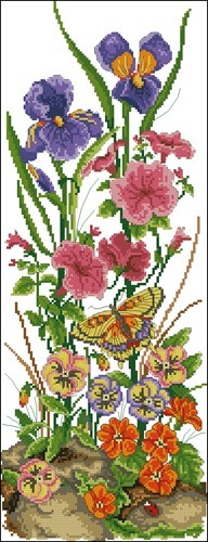 Garden Flowers Column