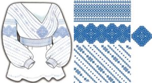 Сорочка жiноча голуба