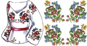 Сорочка жіноча "Квіткова пектораль"