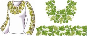 Cорочка жіноча "Білий виноград" Cорочка жіноча "Білий виноград"