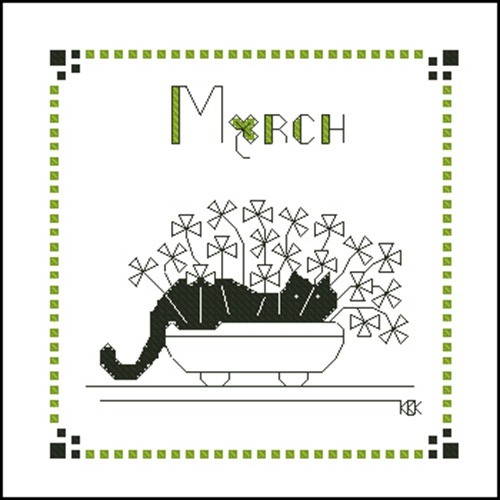 Februrary – Черная кошка March – Черная кошка