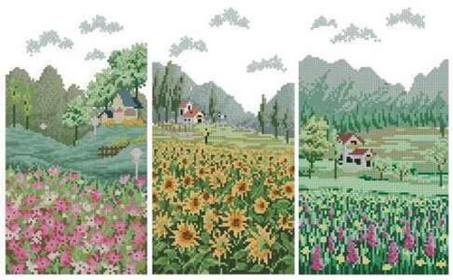 Триптих "Flower Field" Триптих "Flower Field"