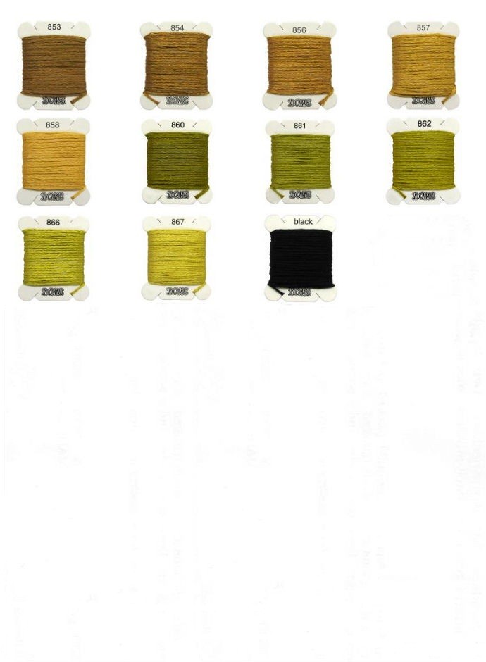 Dome Embroidery Floss Color Chart # 853 – Black