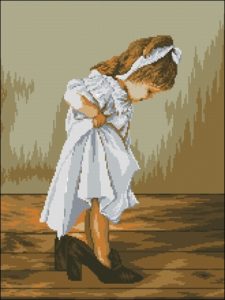 Вышивка мамины туфли