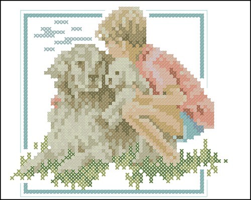 Jongen met golden retriever
