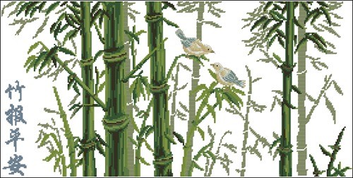 Bamboo Grove with Birds