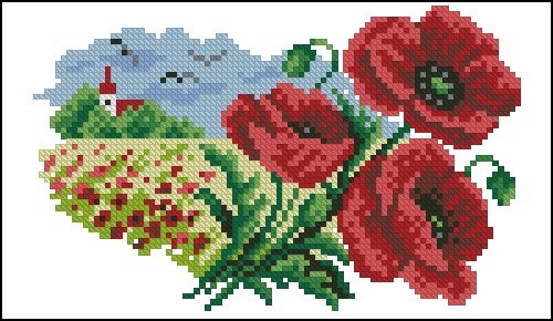 Poppy Field with Chapel View