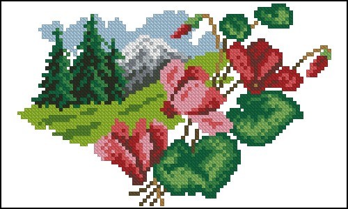 Mountain Pines and Cyclamen