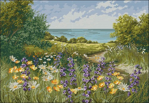 Wildflowers by the Sea