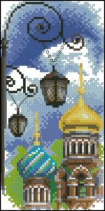 Фонарь и церковь