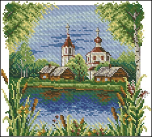 Village Church by the Lake