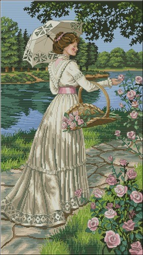 Summer Stroll by the Lake