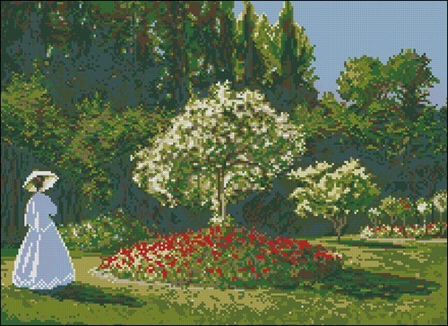 Woman in a Garden