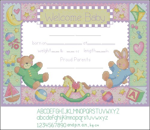 Pastel Welcome Baby Announcement