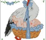 Аист с младенцем (мальчик) метрика Аист с младенцем (мальчик) метрика