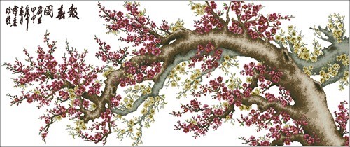 Crimson Blossoming Sakura