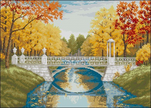 Autumn Park Bridge