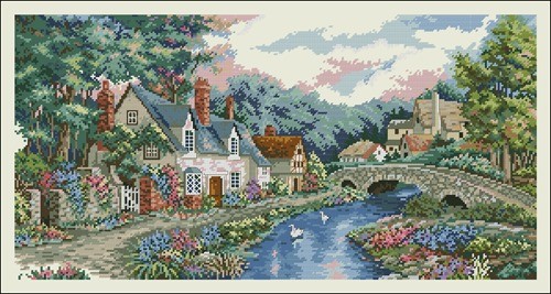 Village Cottages by the River