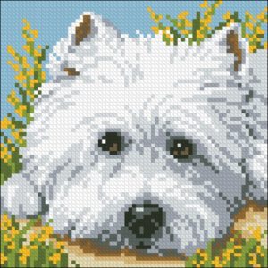 Westie Face Cushion Front Westie Face Cushion Front
