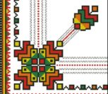 Уголок для салфетки с народным узором 2 Уголок для салфетки с народным узором 2