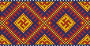 Башкирский орнамент в мозаике