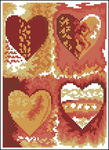 Multi Colour Hearts