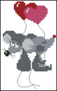 Card "Mouses in Love" Card "Mouses in Love"