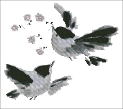 Flying Sparrows Sketch