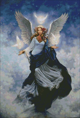 Angel with Doves