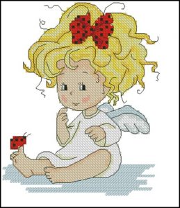 Angel and ladybird Angel and ladybird