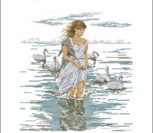 Girl and swans Girl and swans