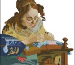 Вышивальщица за работой Вышивальщица за работой