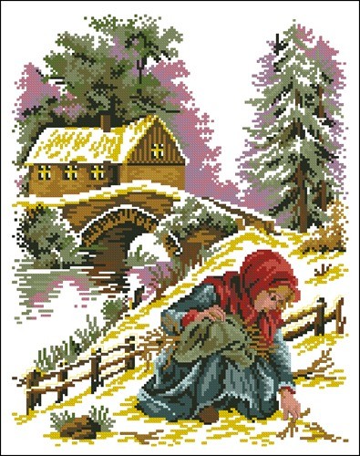 Girl with Firewood