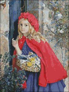 Red Riding Hood at Grandmothers Door Red Riding Hood at Grandmothers Door