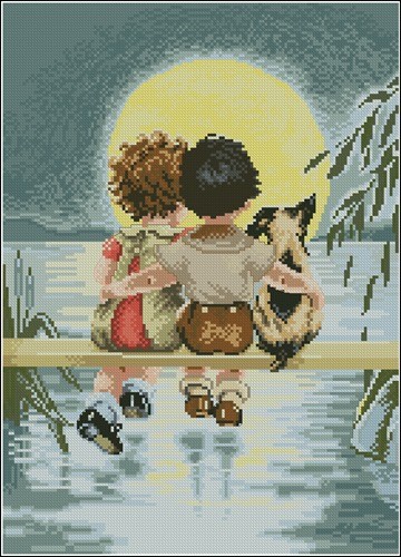 Children Watching the Moon