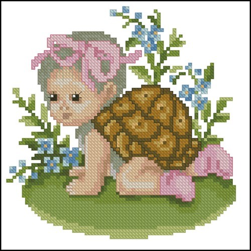 Baby in Turtle Costume