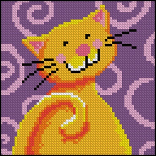 Улыбка желтого котика