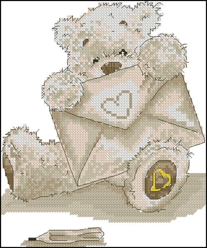 Teddy Bear with Love Letter