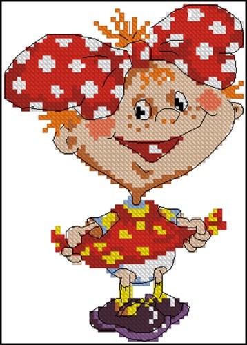 Girl with Polka-Dot Bow