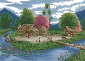 Островок, летний пейзаж