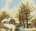 Румыния, зимний пейзаж Румыния, зимний пейзаж