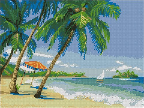 Sea, Beach and Palms