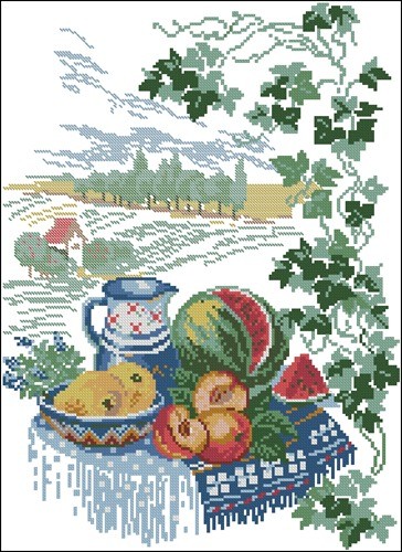 Натюрморт с арбузом