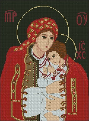 Українська Мадонна. Гуцульщина.