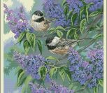 Chickadees and Lilacs Chickadees and Lilacs