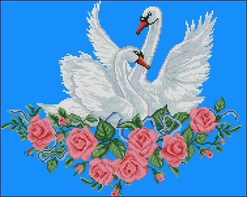 Лебеди для вышитого рушника