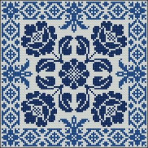 Pillow 30 Blue China Pillow 30 Blue China