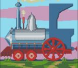 Мультяшный паровозик Мультяшный паровозик